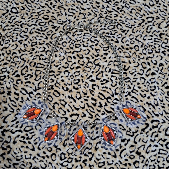 🌈J CREW GEM STONE NECKLACE - Picture 2 of 7